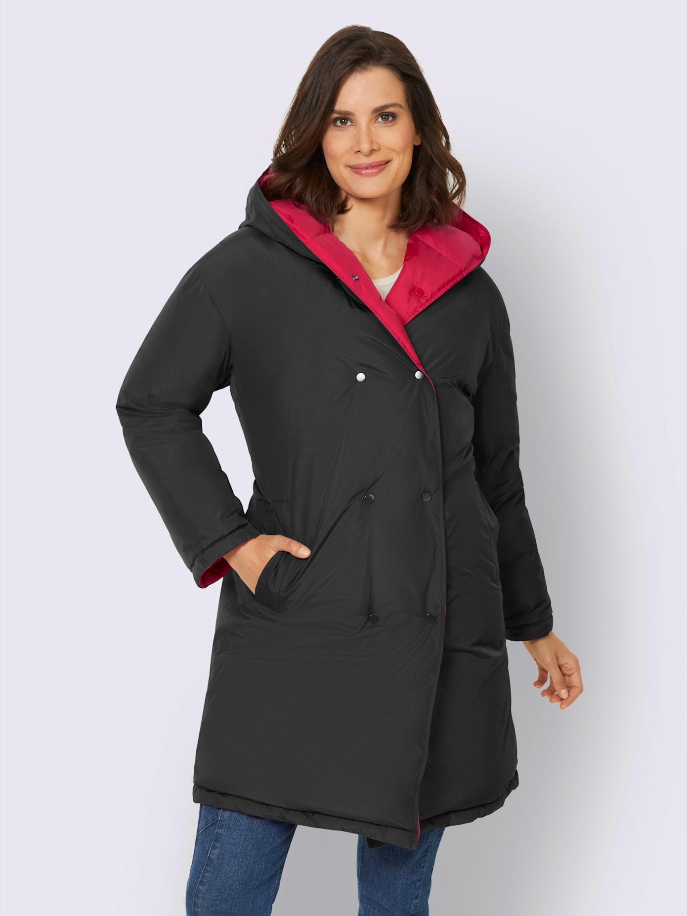 Manteau réversible modèle réversible
