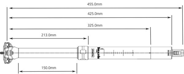 UPSWING Sattelstütze  schwarz  31.6mm