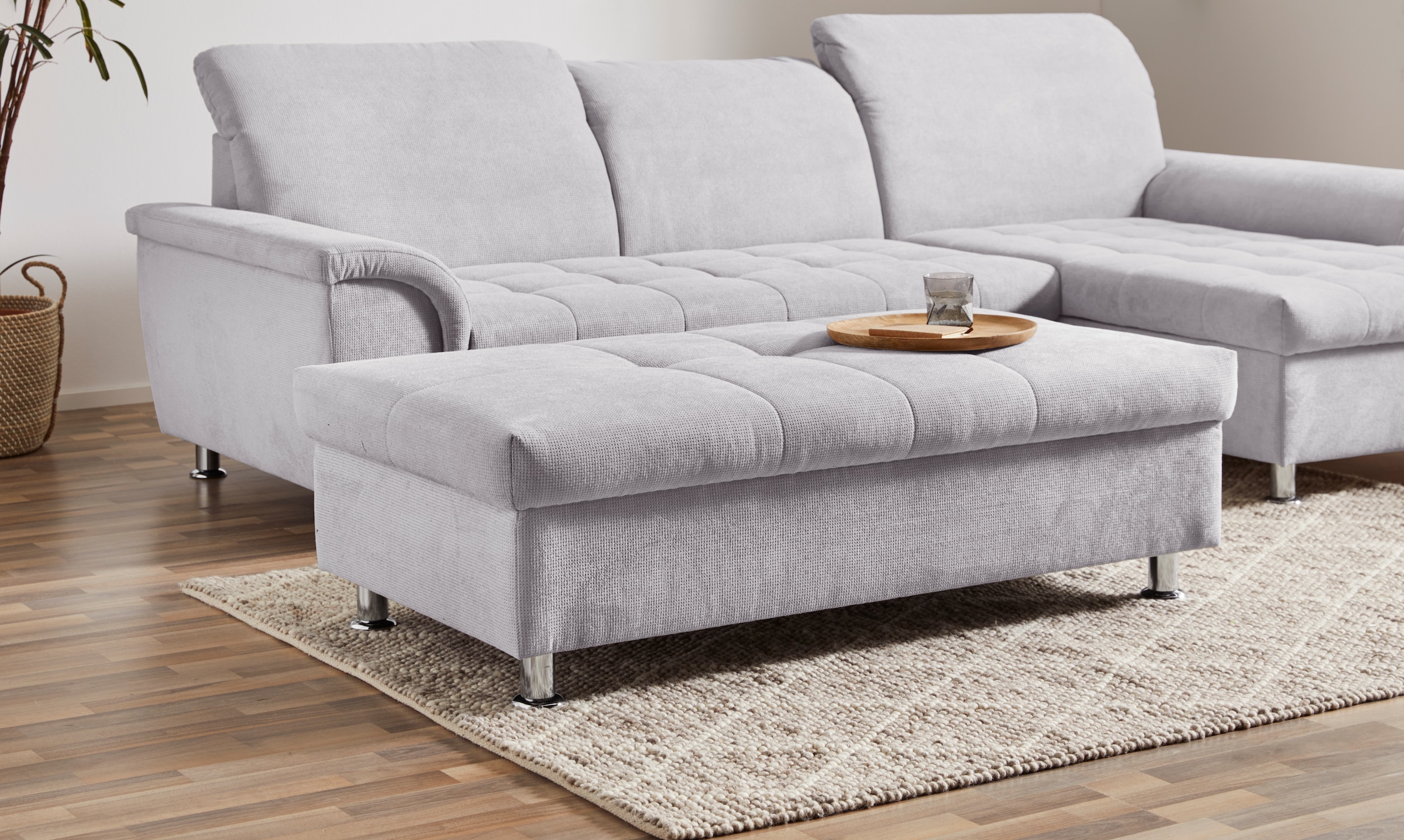 DOMO collection Stauraumhocker »Franzi« mit grossem Stauraumfach