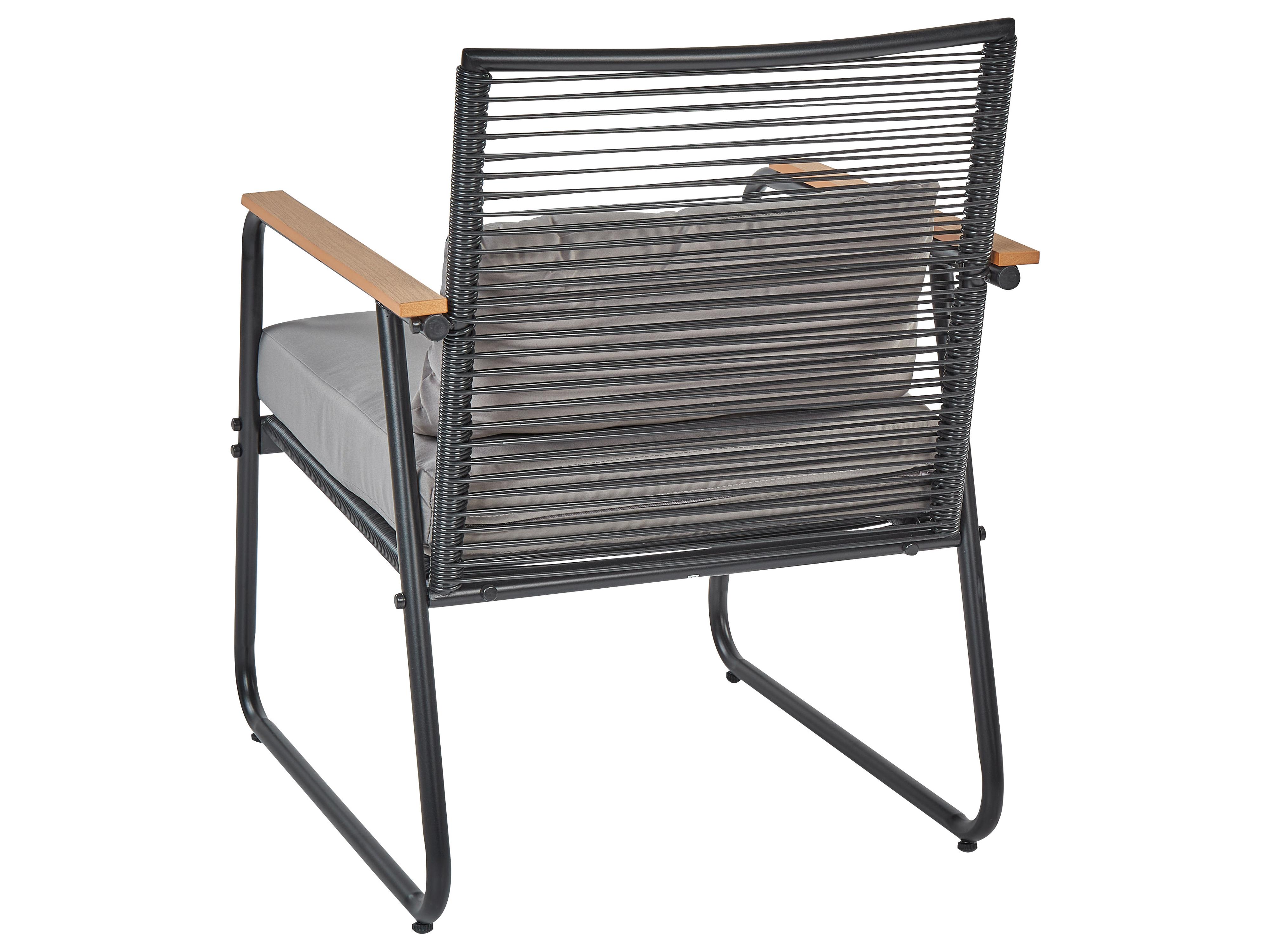 Loungeset met tafel 4-zits POMONTE Metaal Zwart