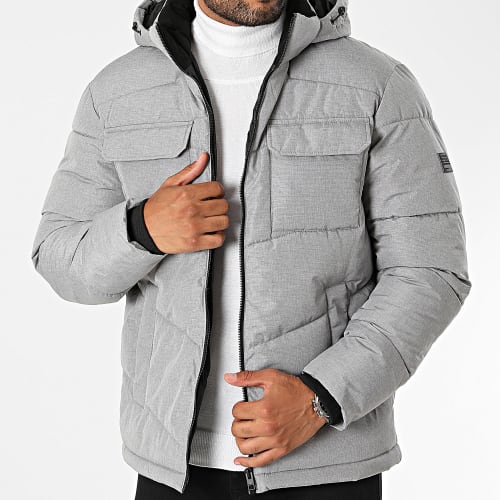 Doudoune Capuche Mason Gris