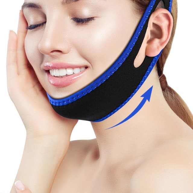 Snorkebånd / hagerem mod snorken Blå