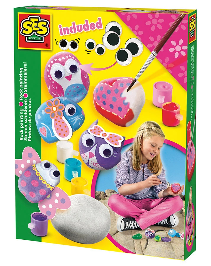 Malset Steine bemalen GIRLY