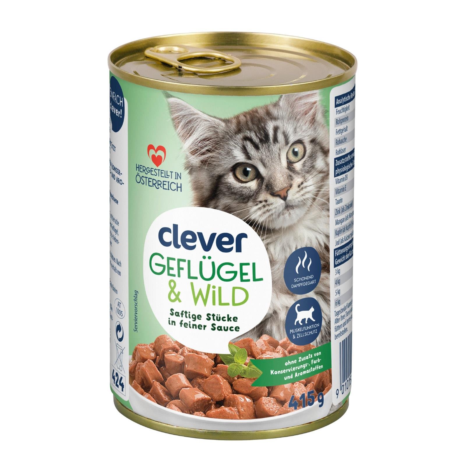 Clever Katze Geflügel & Wild