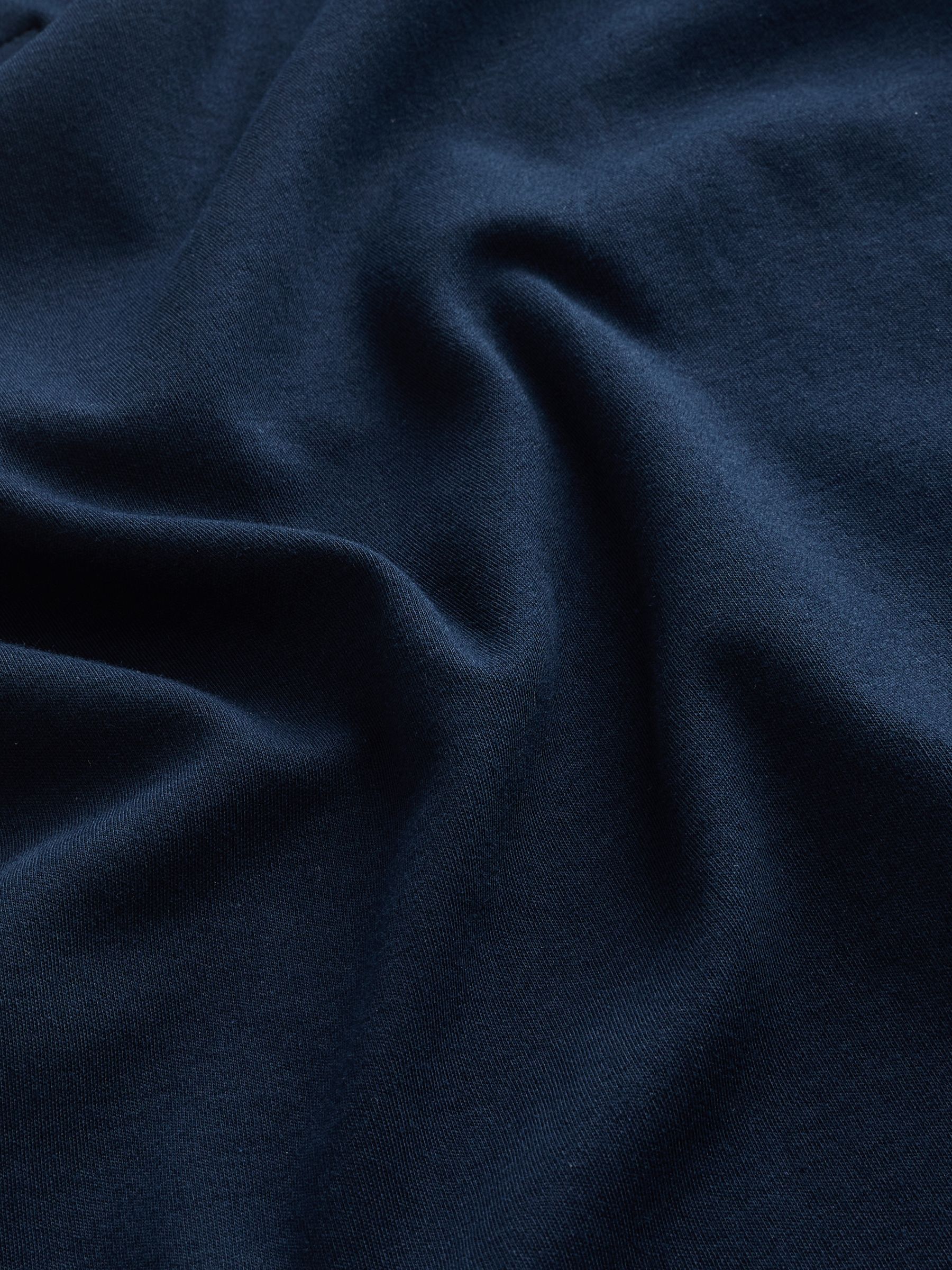 Marineblauw - Poloshirt met korte mouwen en modieuze kraag