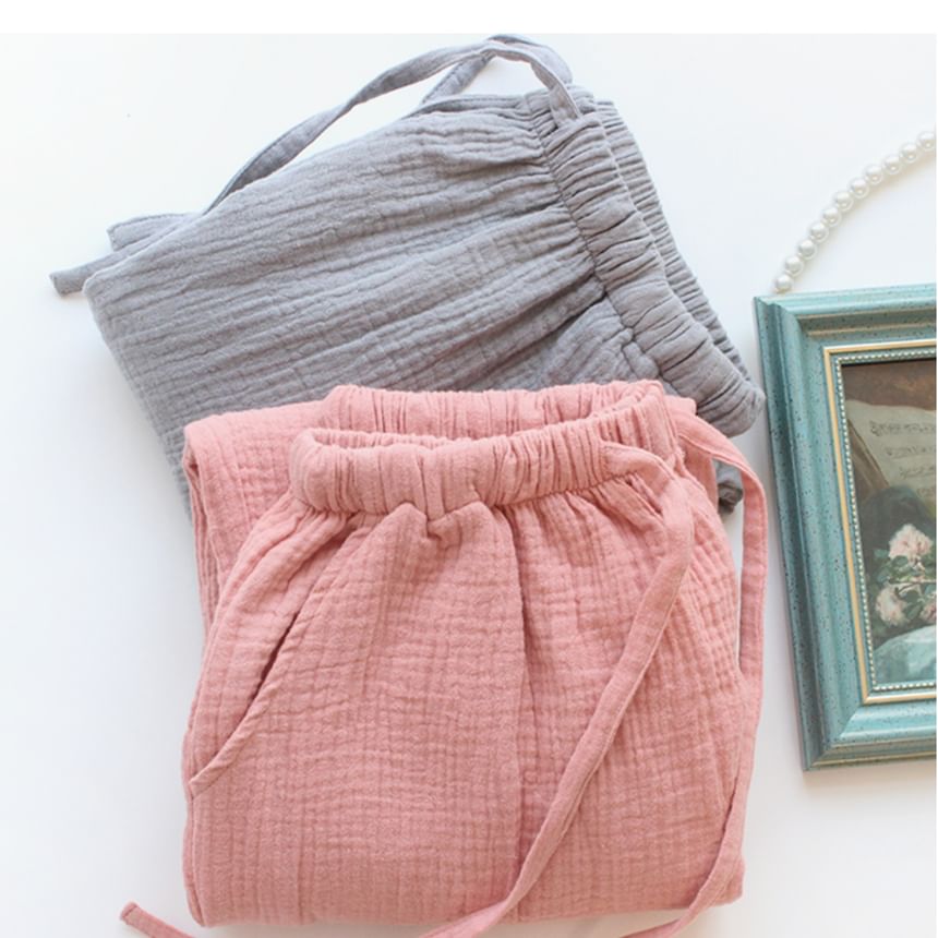 Dogini - Matching effen loungewearbroek voor koppels (verschillende ontwerpen)
