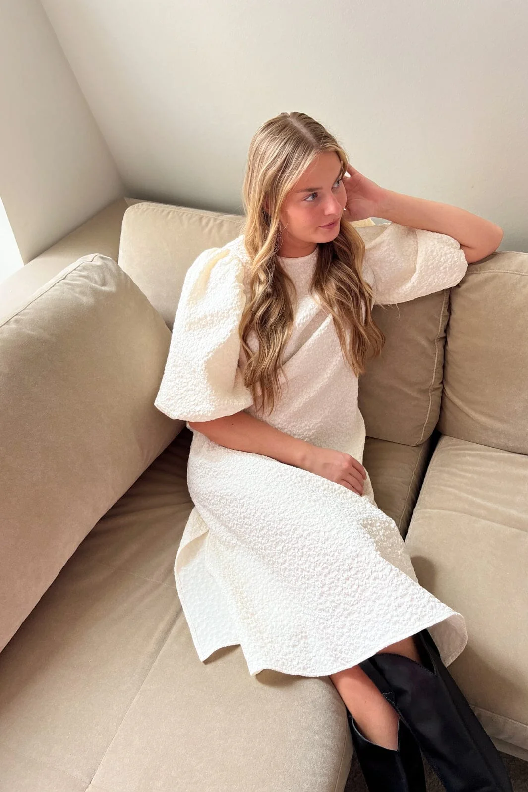 Noella Reno Pastis Long Dress cream