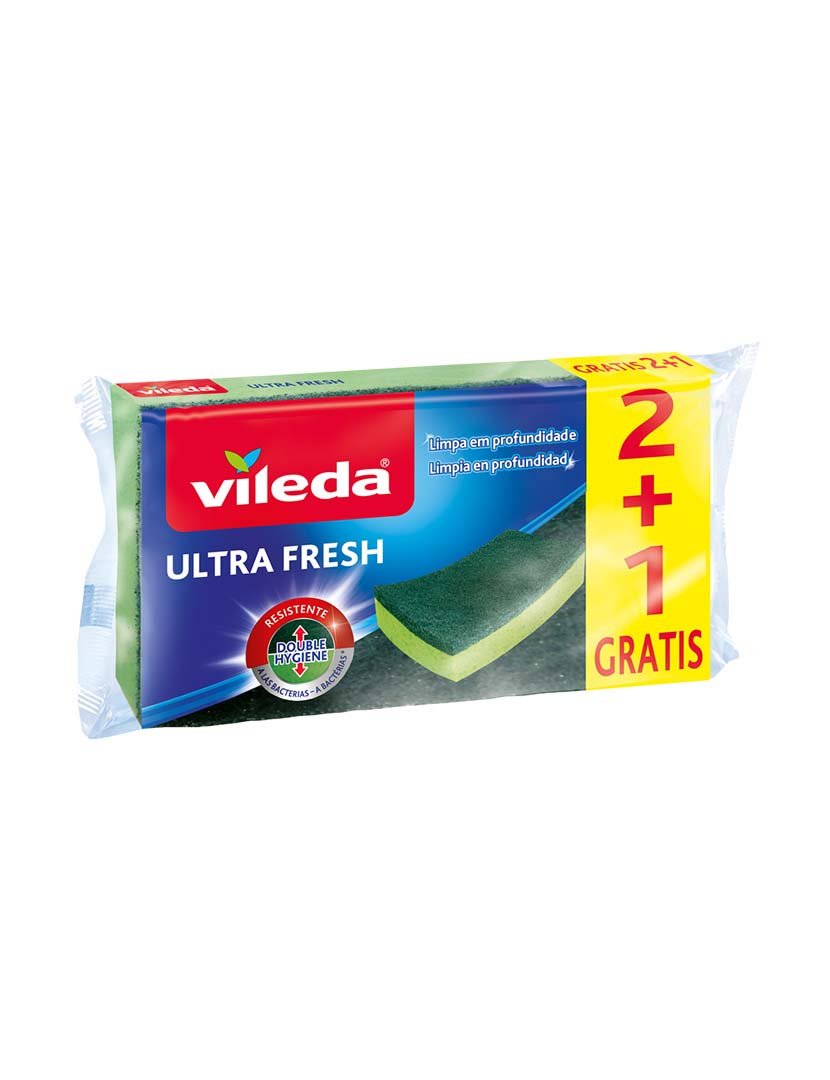 Ultra Fresh Sponge Mop 2+1