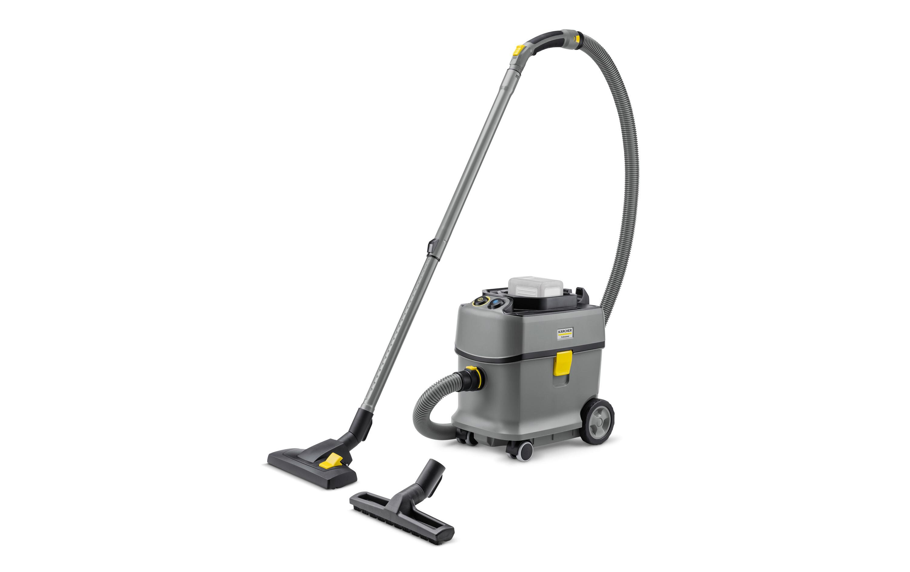 Akkusauger T 15/1 Bp Adv Grau<br>Robuster und ergonomischer Akku-Trockensauger