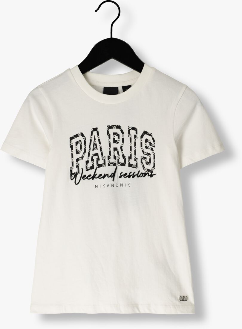 NIK & NIK witte nik & nik t-shirt paris t-shirt