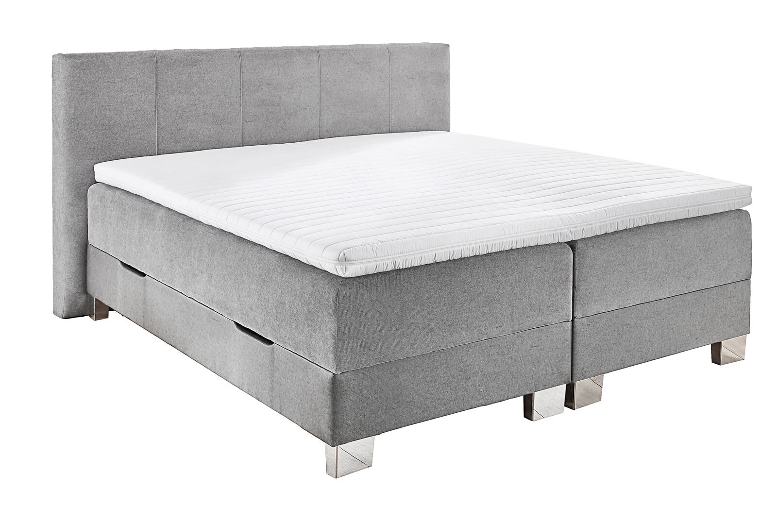 Boxspringbett RIVERSIDE 140 x 200 cm grau