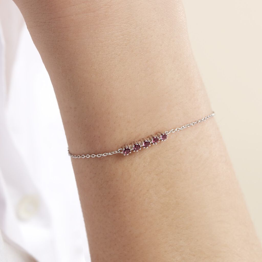 Bracelet Karrie Argent Blanc Oxyde De Zirconium
