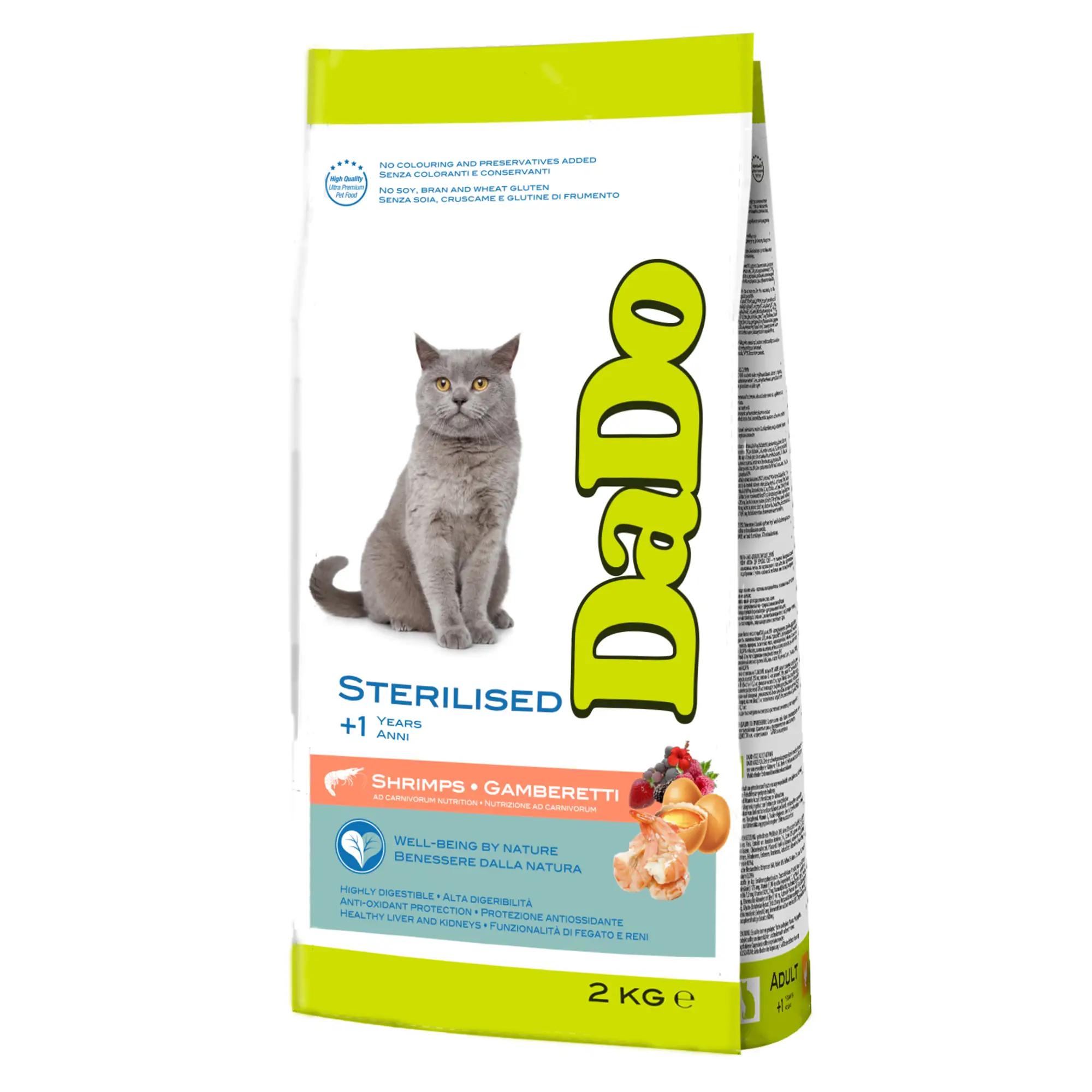 Croquettes pour chats adultes stérilisés crevette 400g