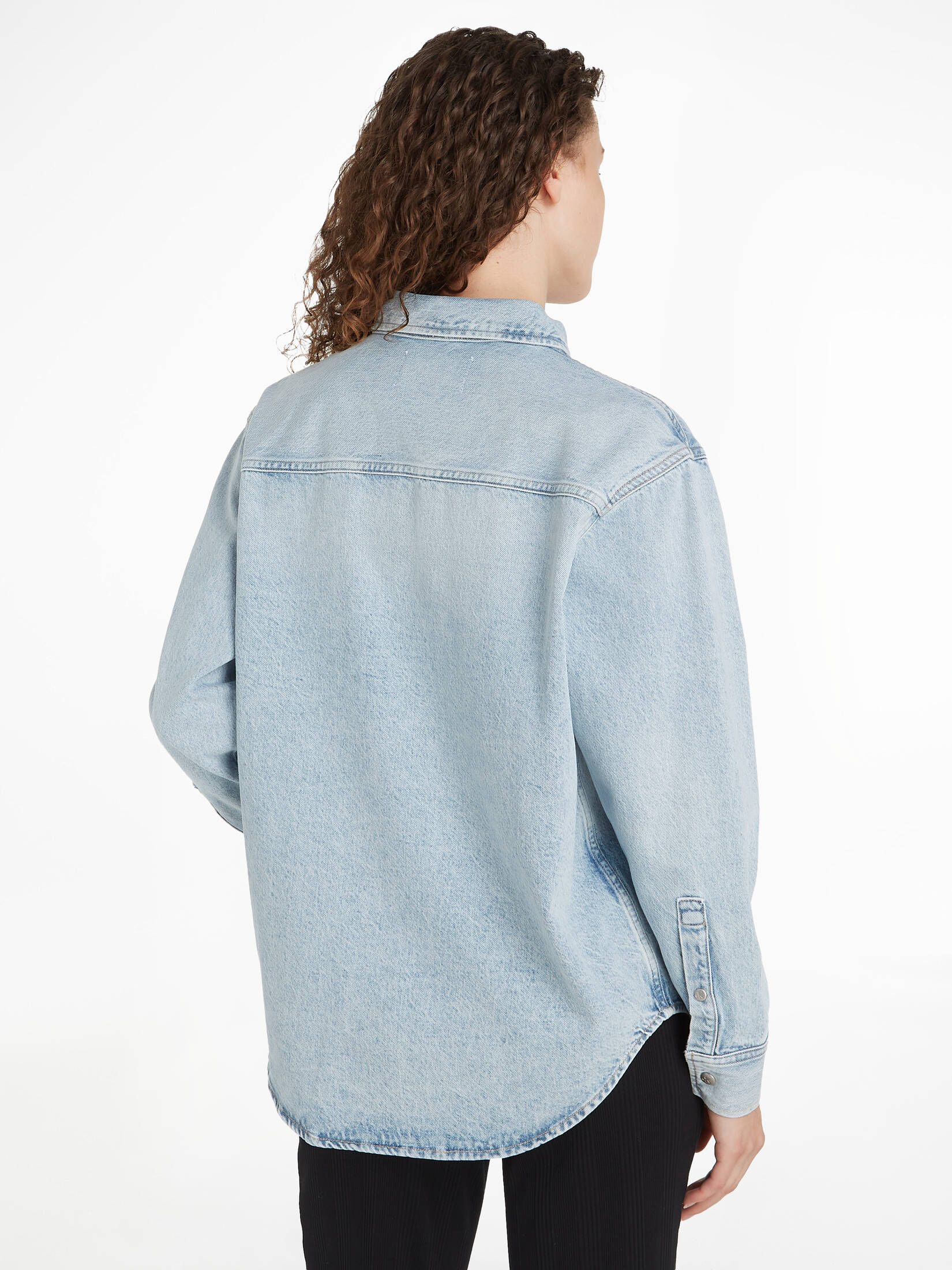CALVIN KLEIN JEANS| Damen Jeansbluse DAD DENIM SHIRT Oversized Fit