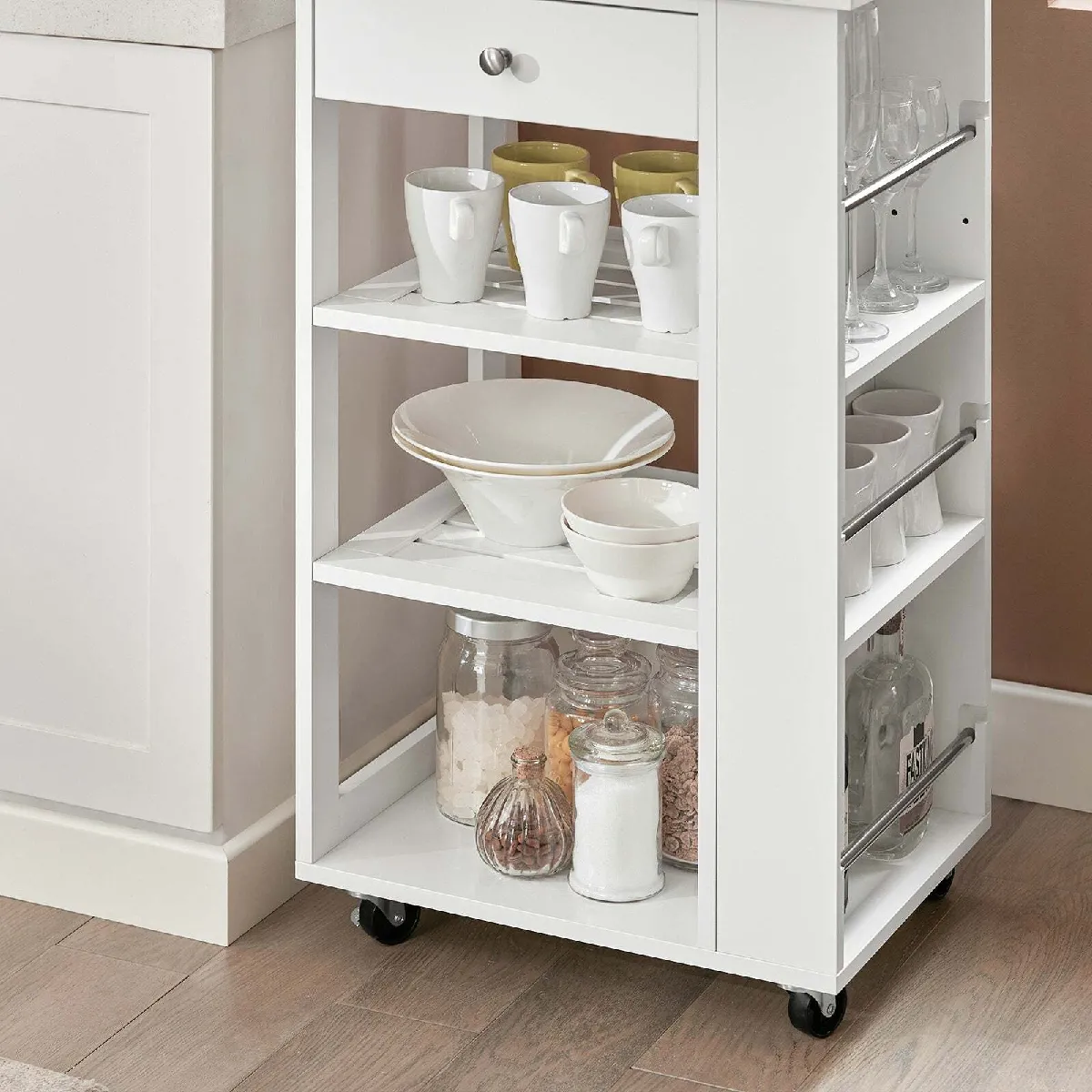 SoBuy FKW12-II-W Chariot de Service