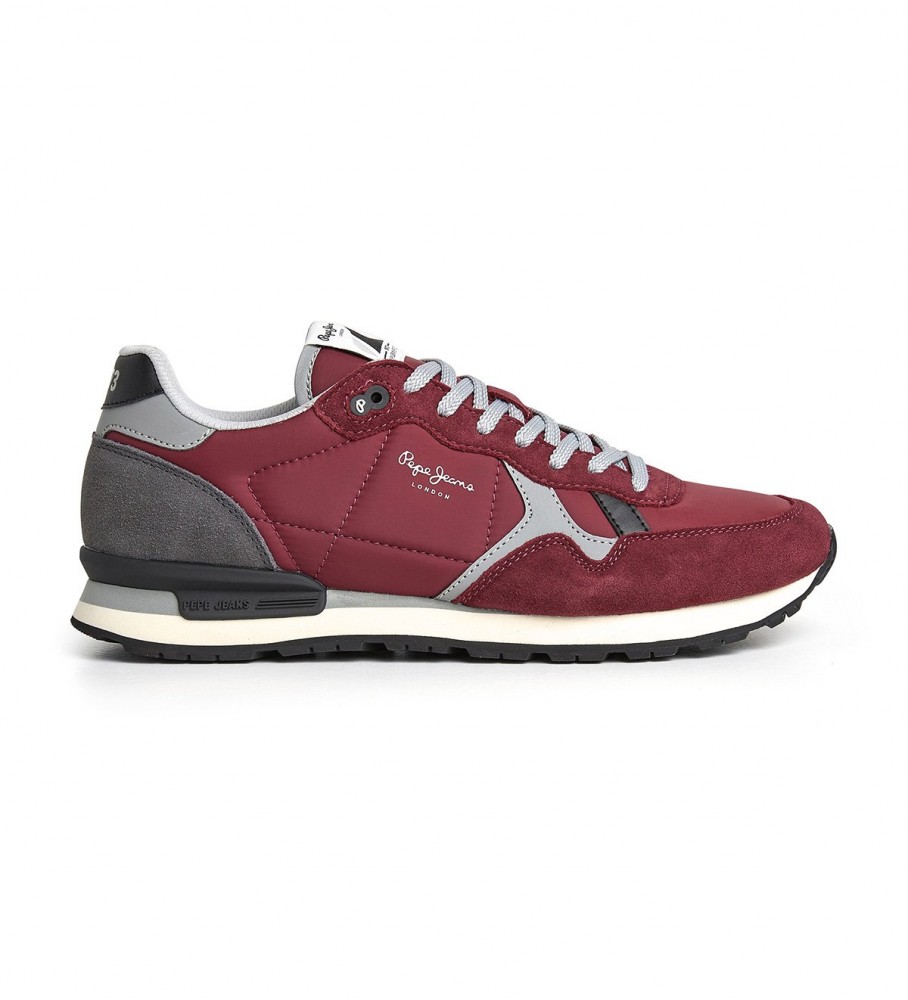 Tênis Pepe Jeans Brit Reflect M de couro marrom