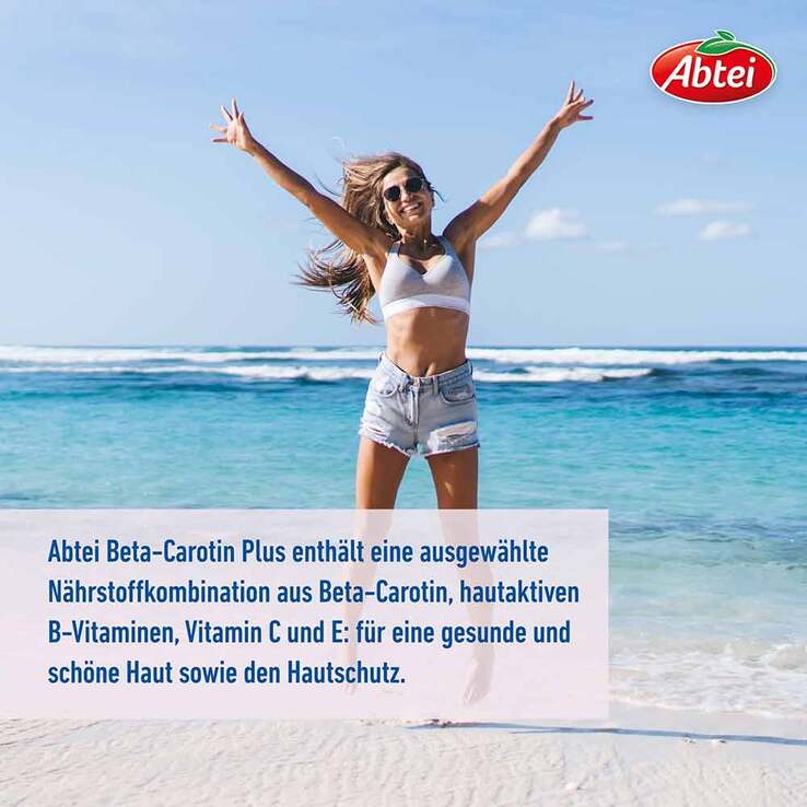 Abtei Beta-Carotin Plus Hautaktive B-Vitamine Kapseln , 50 St