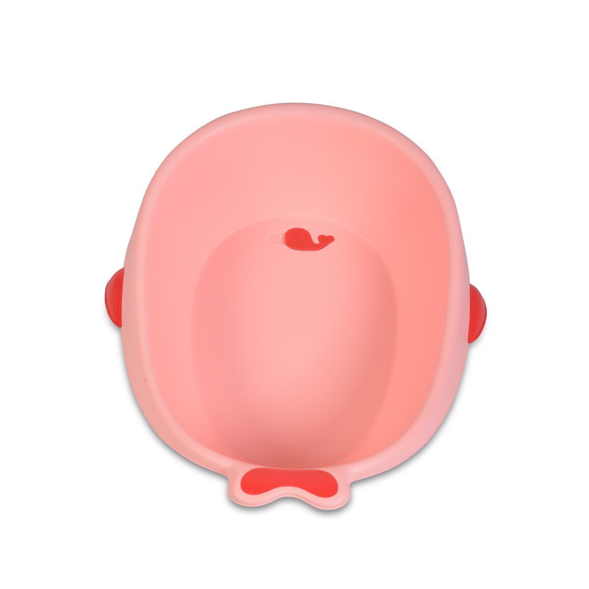 Moni Babybadewanne Zanzibar, platzsparend, Wasserablauf mit Deckel, ab Geburt pink