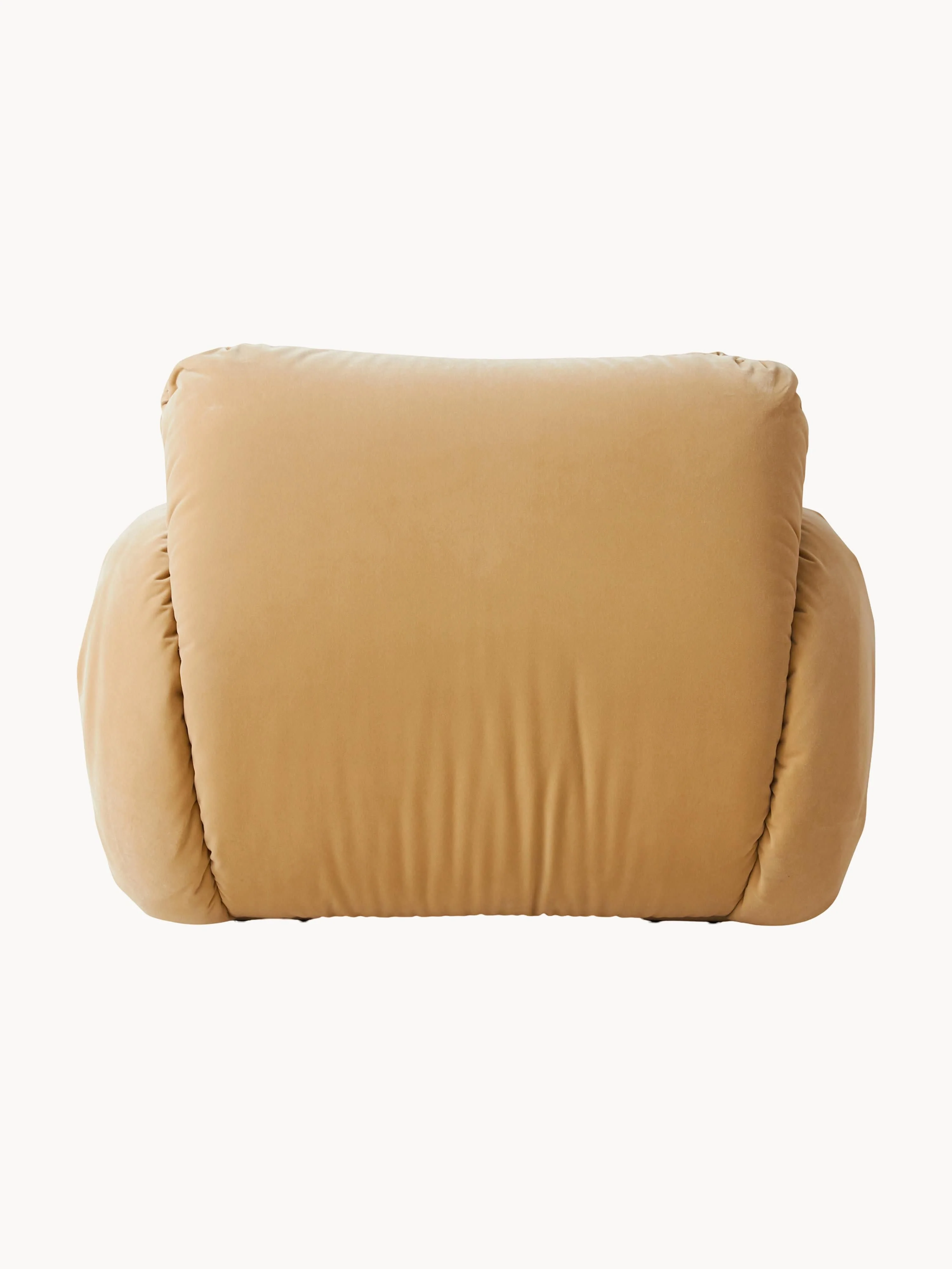 Handgemaakte fluwelen lounge fauteuil Arc
