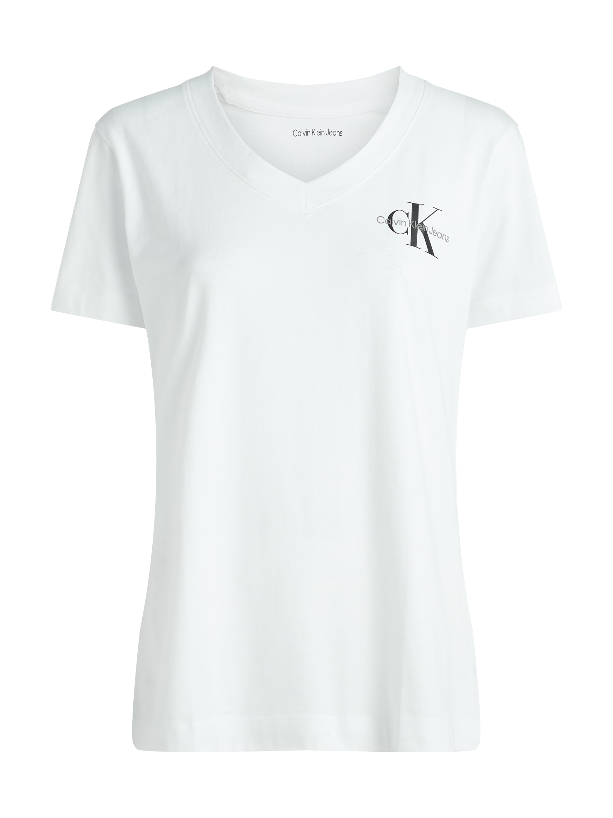 Calvin Klein Jeans Plus T-Shirt »PLUS 2-PACK MONOLOGO V-NECK TEE« Packung, 2 Stk. tlg. in grossen Grössen