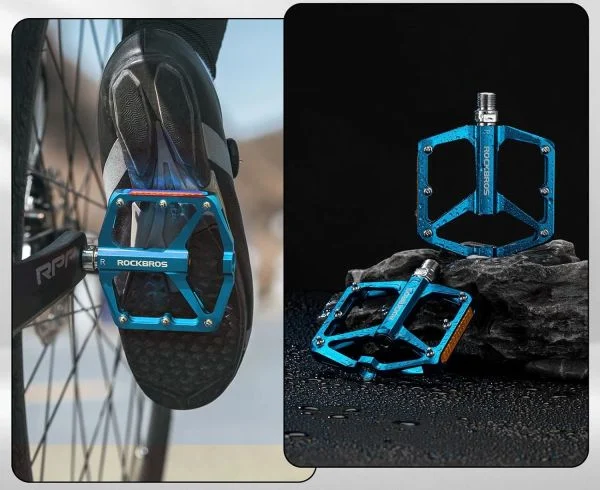RockBros Wide Pedaler, Blue