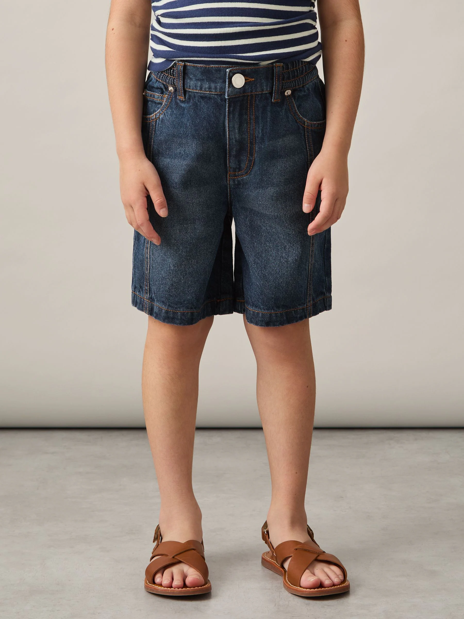 Reiss Petra Knee-Length Denim Shorts