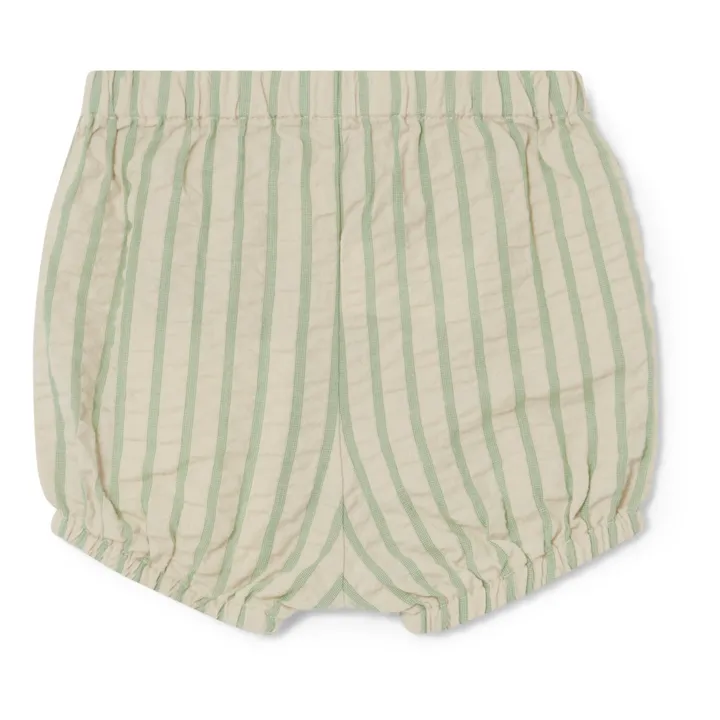 garbo&friends Bloomer Rayé Seersucker | Vert
