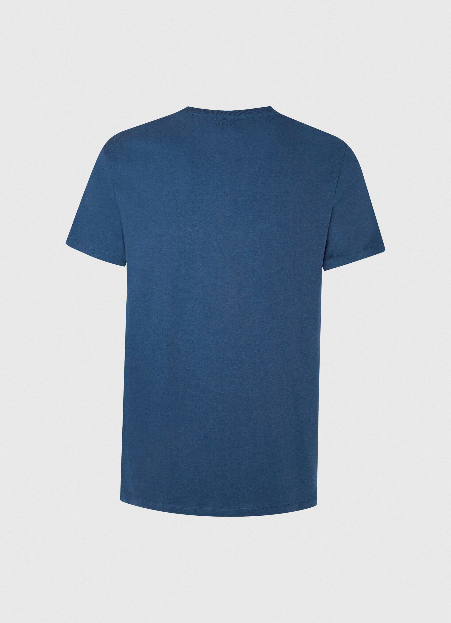 Camiseta de algodão com logo em pinceladas - Jarman Azul