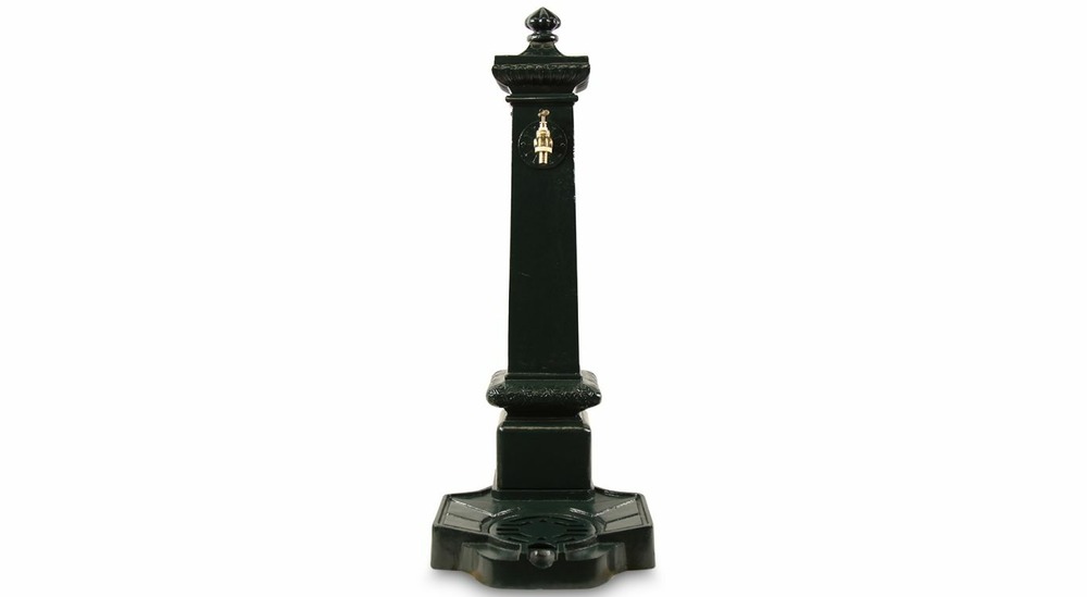 Fontaine de jardin aluminium vert 38x47x99cm