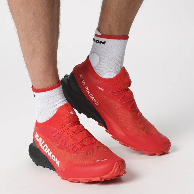 S/LAB PULSAR 3  Trailrunning-Schuhe Unisex FieryRed/FieryRed/Black