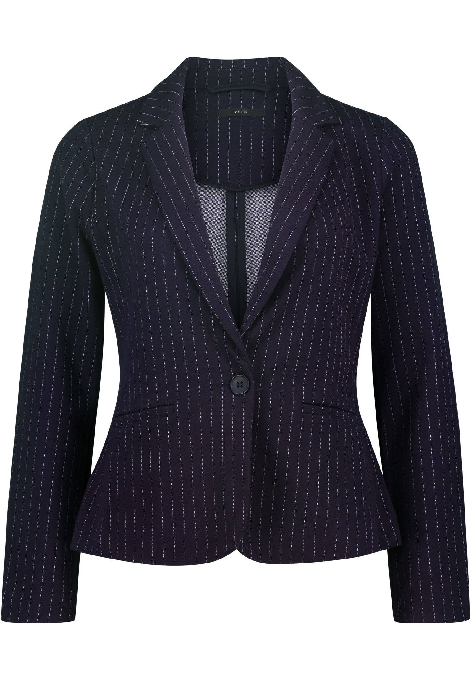 zero| Damen Jerseyblazer mit Nadelstreifen