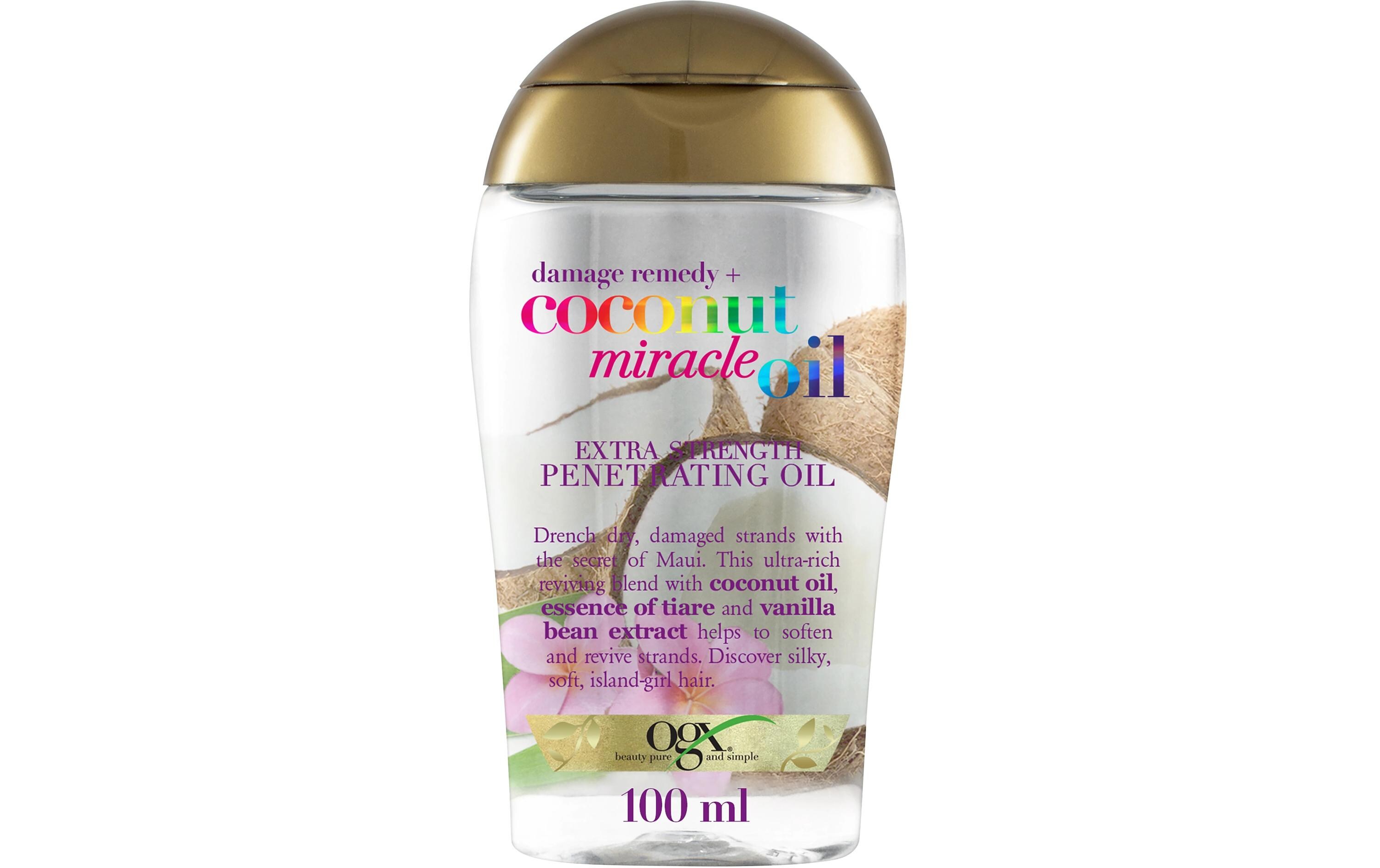 Haarspülung Coconut Miracle Oil 385 mlFeuchtigkeitsspendendes Haaröl für trockenes und geschädigtes Haar