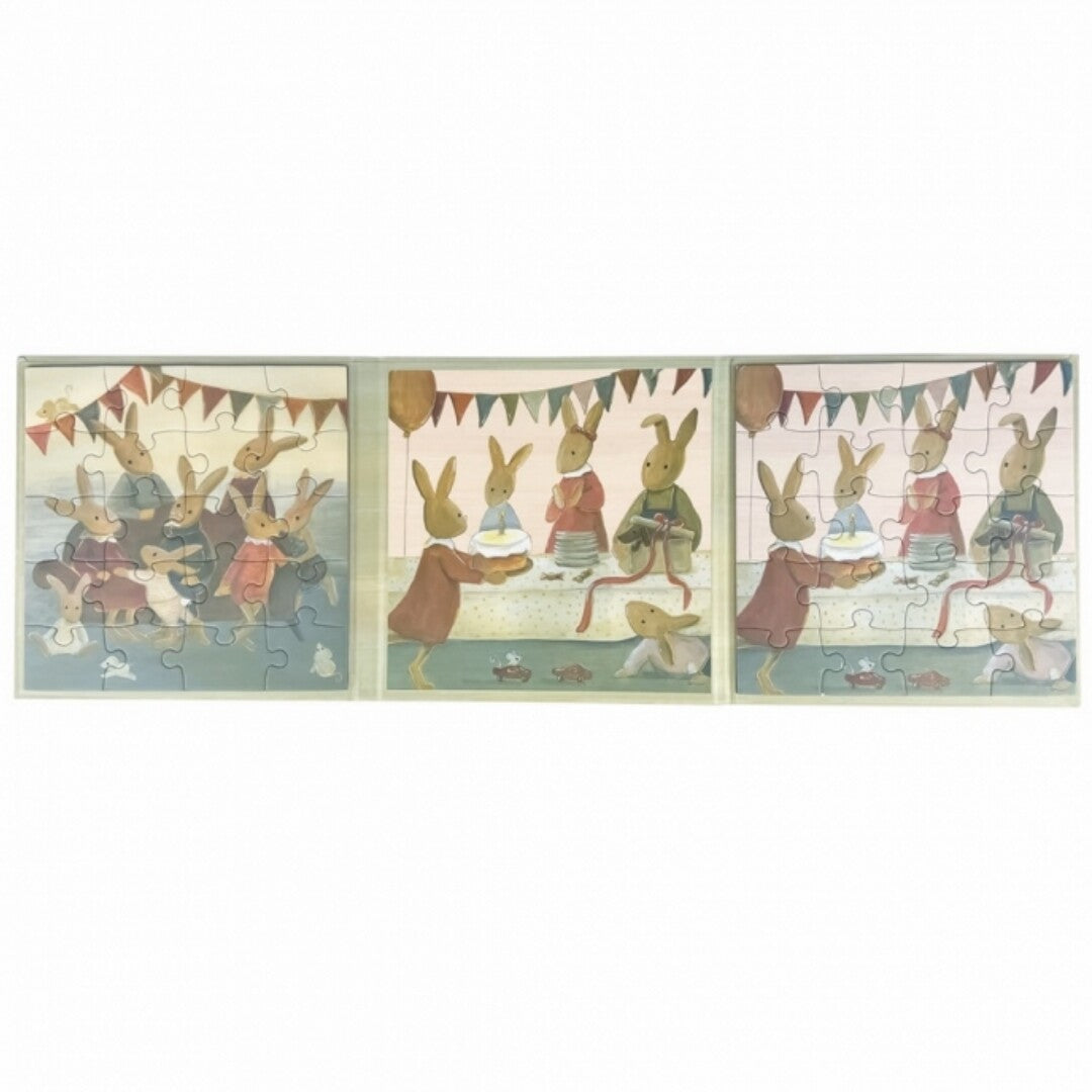 Egmont toys magneetpuzzel konijnen -2x20st