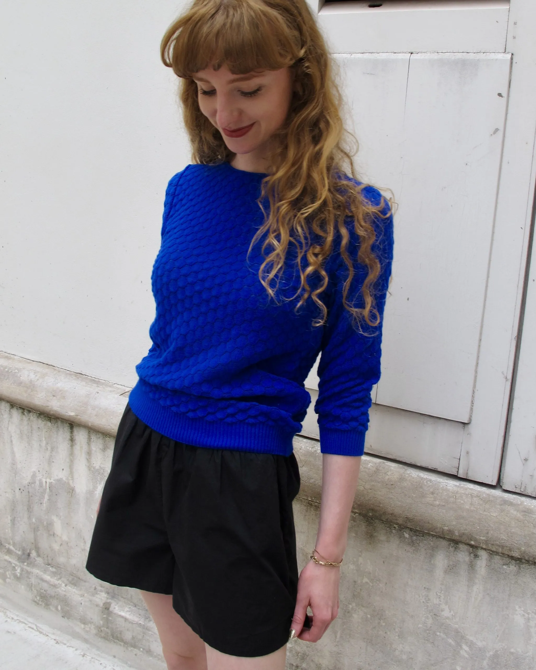 Sienna - Pull Manches 3/4 en Maille Fine Dentelle Erotokritos