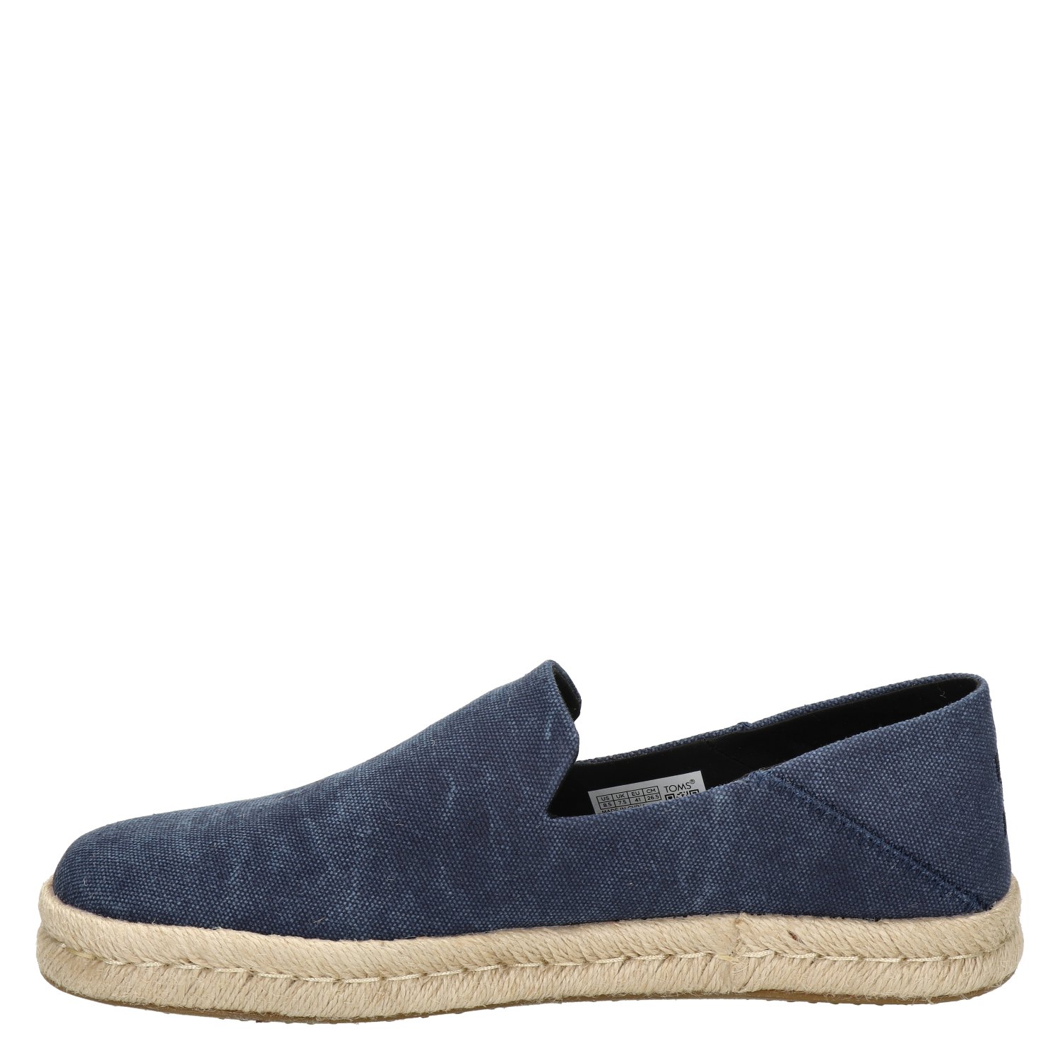 Santiago heren espadrille Toms Blauw