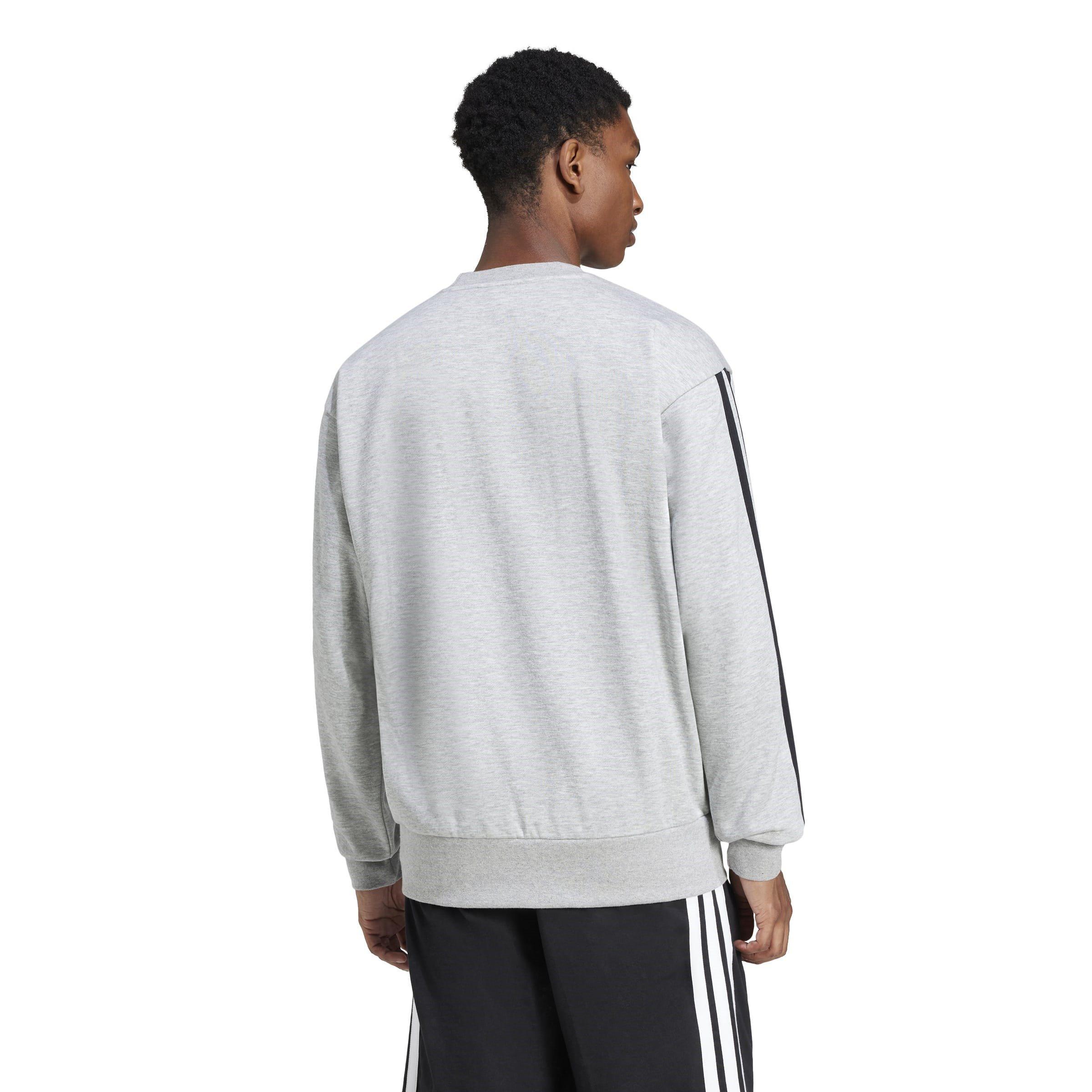 adidas Essentials 3-Stripes Fleece Sweatshirt Mens