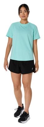 Maillot manches courtes Asics Core Run Bleu Femme