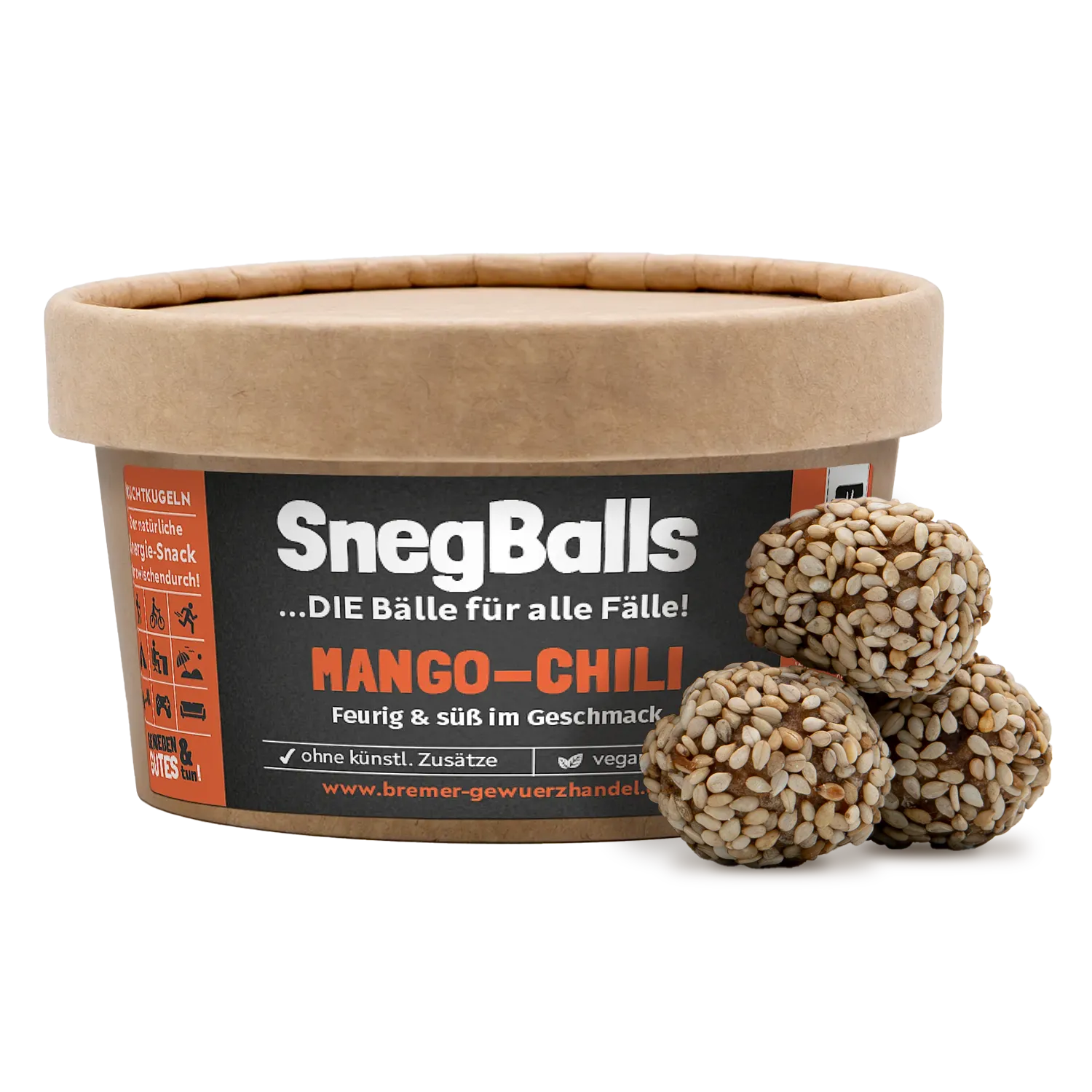 SnegBalls Mango-Chili, Fruchtkugeln