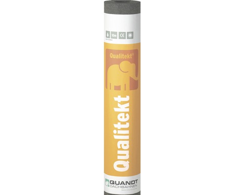 Quandt Bitumen Glasvlies Dakbedekking® Qualitekt® V13-8 geschuurd 10 x 1 m rol = 10 m²