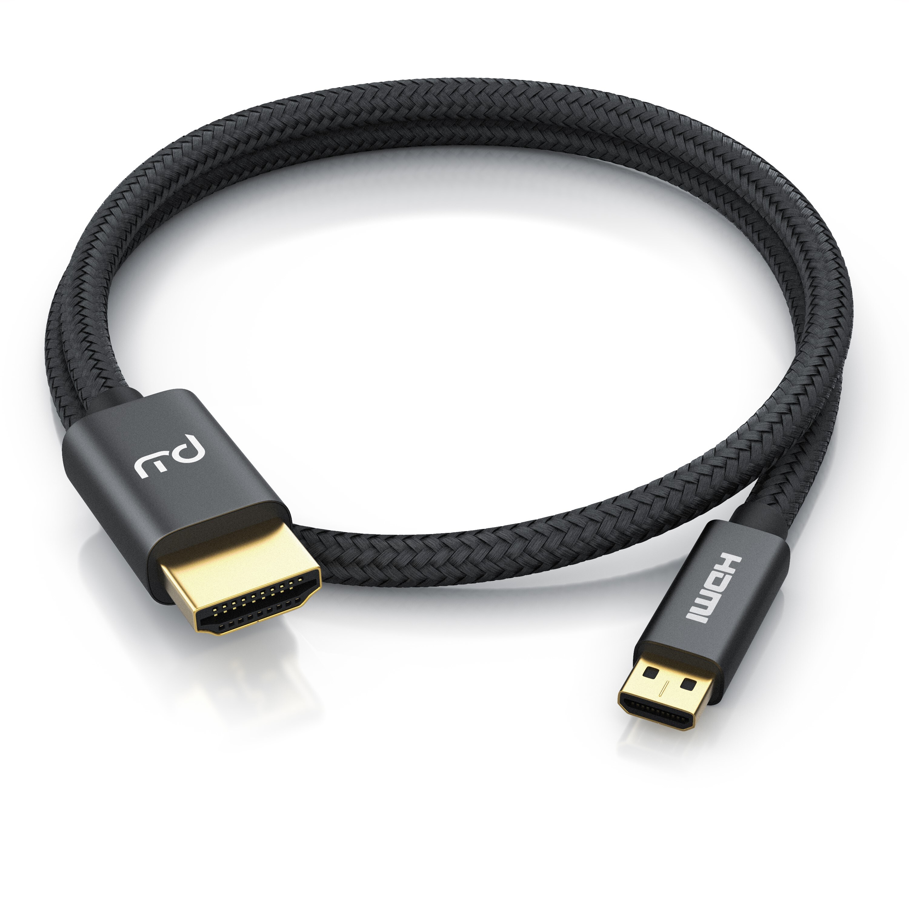 Primewire 8K HDMI 2.1 auf Micro HDMI Adapterkabel, 7680 x 4320 @ 120 Hz mit DSC - 1m