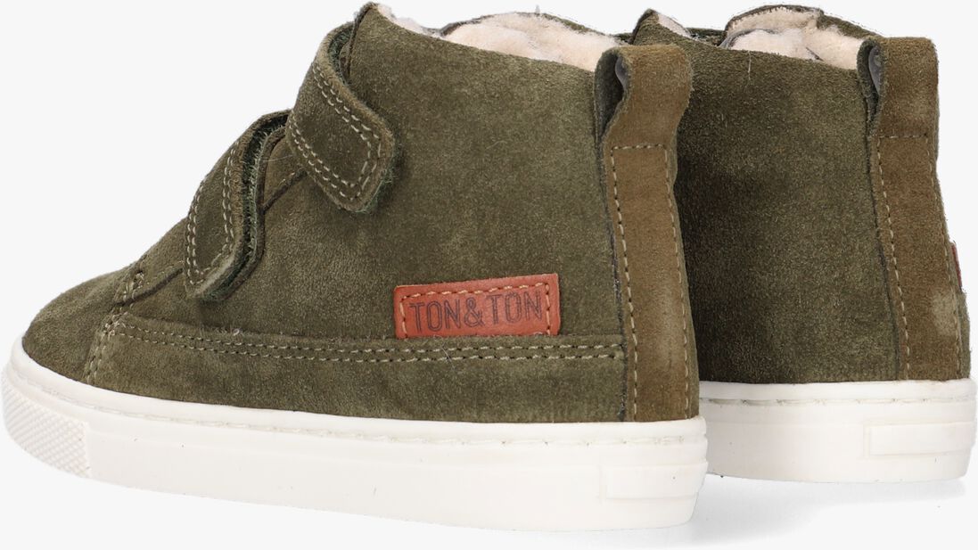 TON & TON groene ton & ton hoge sneaker steyn