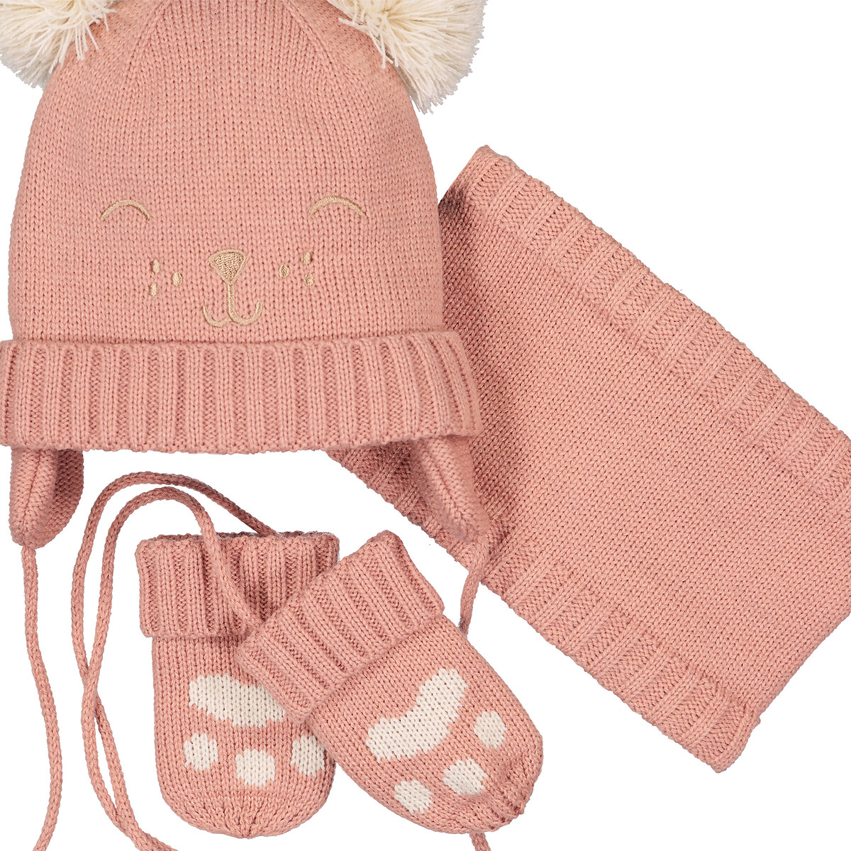 COLEÇÕES LA REDOUTE<br>Conjunto Must + cachecol + gola alta.