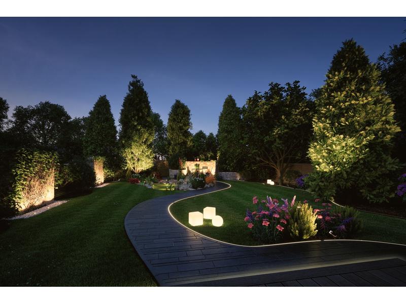 Paulmann Gartenleuchte Plug & Shine RGBW Boden, ZigBee Steuerbares Lichtobjekt mit Farbwechsel