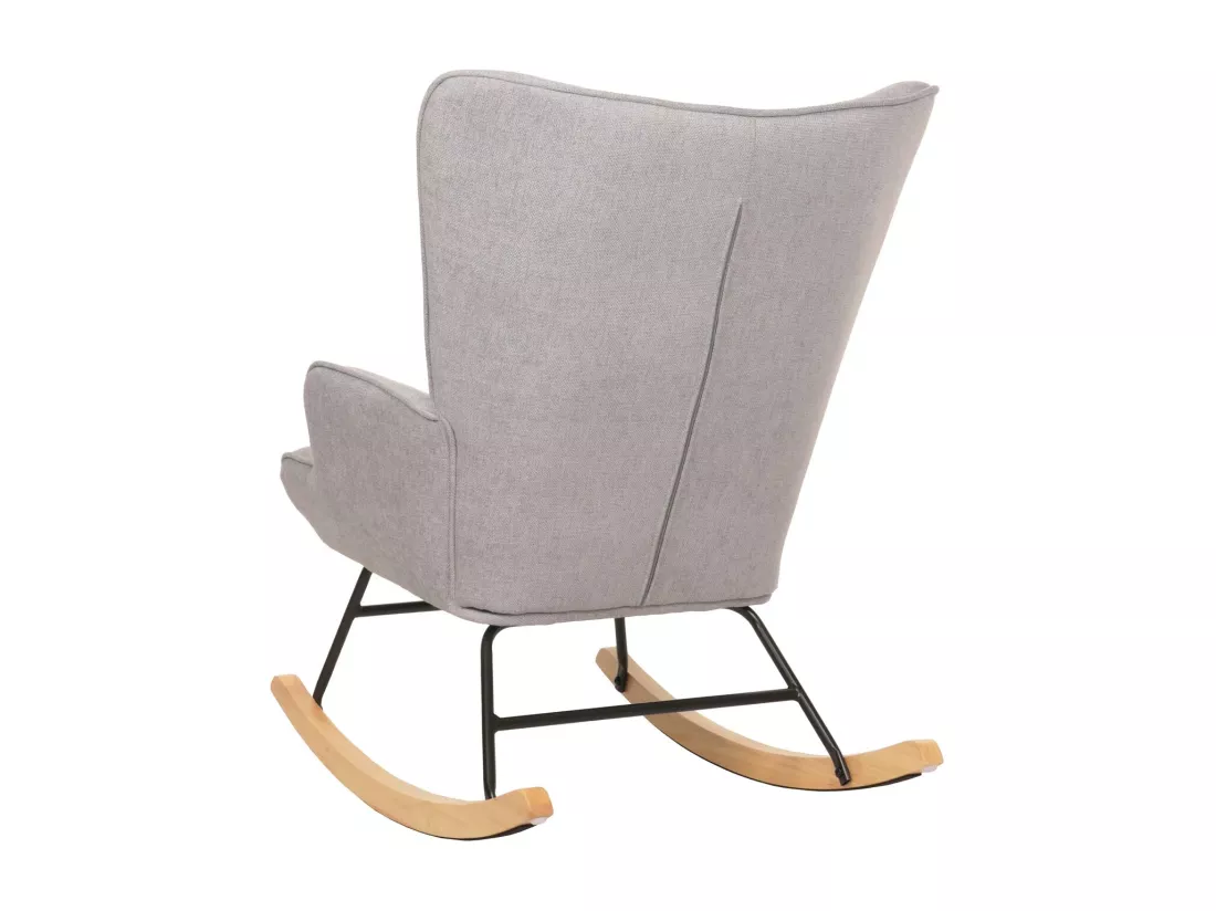 Chaise à bascule MCW-N14, gris clair