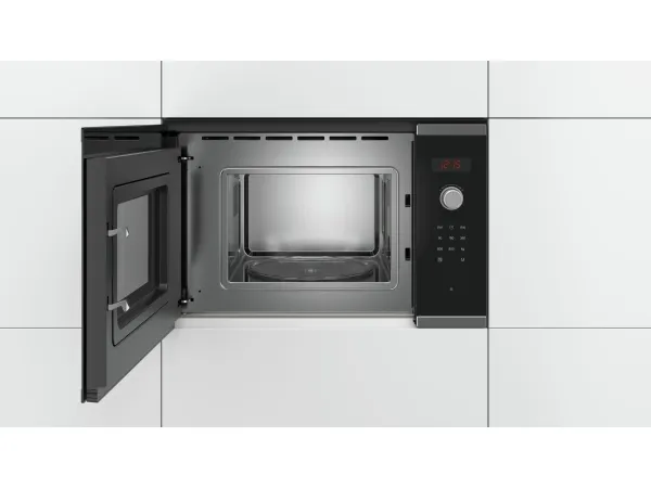 Bosch Serie | 4 BFL523MS0 - Mikrobølgeovn - til indbygning - 20 liter - 800 W - rustfrit stål