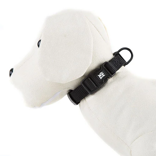 Coleira para cães TK-Pet Neo Classic em nylon preto