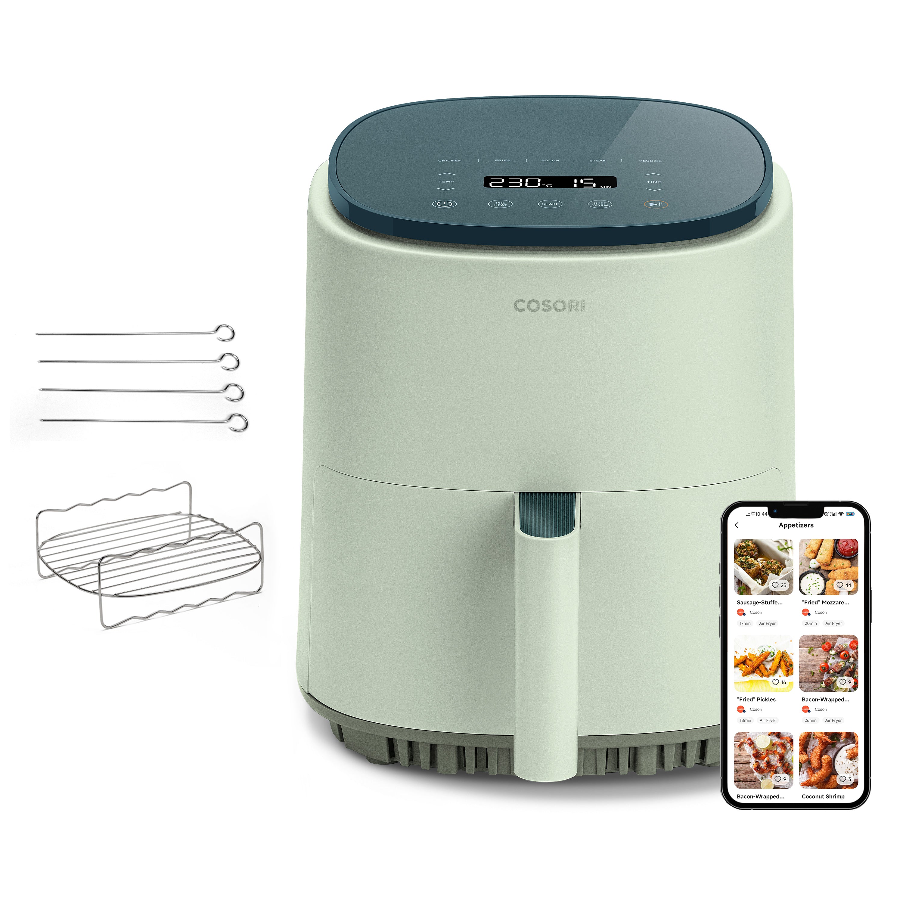 COSORI 3,8-Liter Smart Heißluftfritteuse, Retail Exclusive