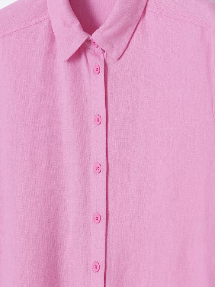 Camisa de linho - Rosa
