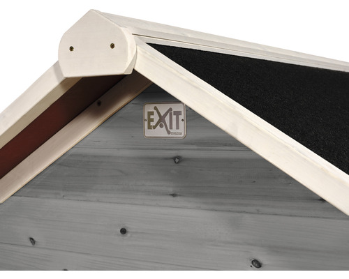 EXIT Loft 100 speelhuis, 159 x 149 x 135 cm, hout, grijs
