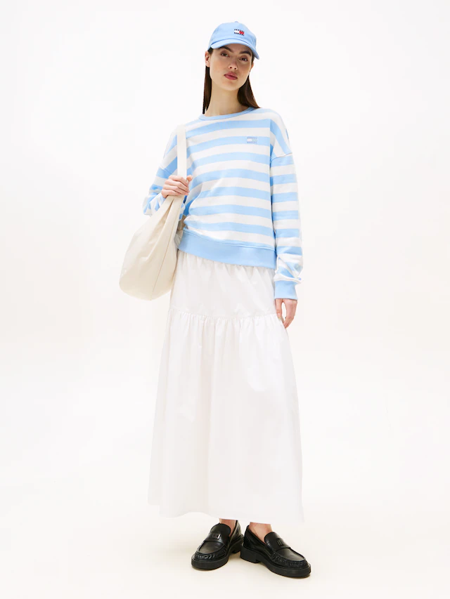 Tommy Jeans Maxirock »TJW POPLIN TIERED MAXI SKIRT«